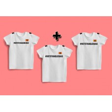 Oferta Especial - Camiseta "#Veteyasanchez" + Camiseta "#Veteyasiglesias" + Camiseta "#Veteyasiglesias"